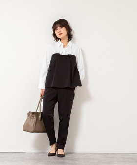 セットアップ対応》ウォッシャブルビスチェ風切替シャツ（5-0035-6-01