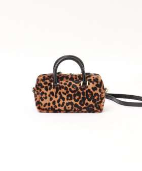 【CHRISTIAN VILLA/クリスチャンヴィラ】  レオパードハラコボストンバッグ