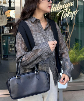 fredy emue ブラウス シャツ チェック柄シアーシャツ レディース