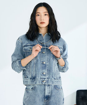 《セットアップ対応》コンパクトデニムジャケット