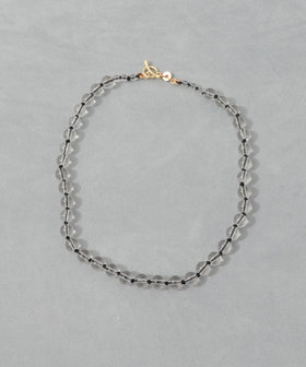 【grâce grace/グラスグラス】カラーヤーンノット天然石ネックレス