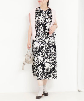 会員限定 BLACK FRIDAY対象］ビックフラワープリントワンピース（5