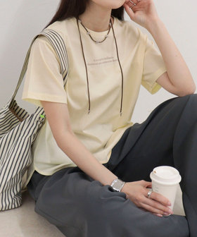 シルケットラウンドヘムTシャツ