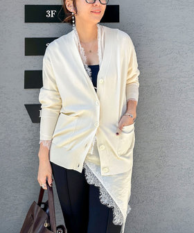 【新色追加】《手洗い可能》マルチファンクションVネックカーディガン