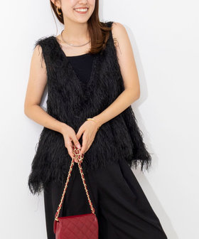 【WEB限定】ウォッシャブルシアーフェザータンク