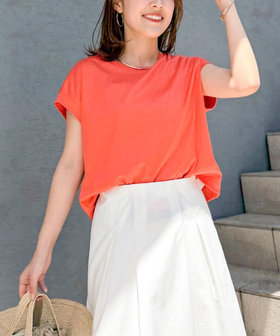 ウォッシャブルワイドノースリーブTシャツ