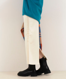 シアーベロアサイドライン切替タイトスカート