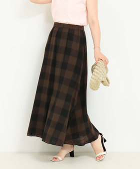 《リバーシブル》ガーゼチェックスカート