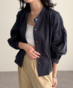 Ballsey ウエストギャザーブラウス 新品未使用 Ballsey ブラウス シャツ マーガレットカットジャカード