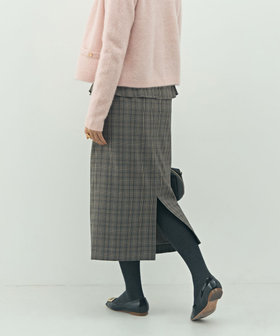 ウォッシャブルペプラムタイトミディスカート（5-0035-6-06-011