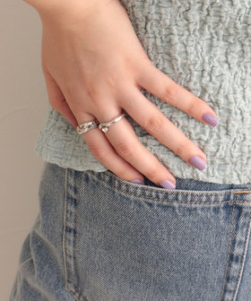 アンティーク調デザインセットリング