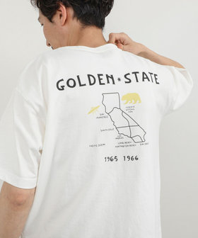 【BARNS OUTFITTERS】別注 MAP GOLDEN STATE プリントTシャツ 26SS