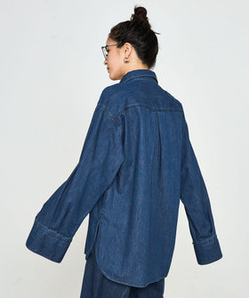 RM denim】刺繍入りビッグデニムシャツ | NOLLEY'S(ノーリーズ