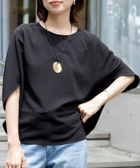 【WEB限定】ウォッシャブルジョーゼットコクーンブラウス