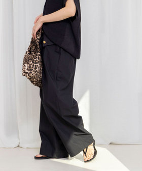 【一部WEB限定サイズ】ウォッシャブル撥水ワイドラップパンツ