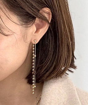 ［WEB限定 SPECIAL SALE！］【grâce grace/グラスグラス】スキップボールボールピアス