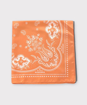 【イタリア製】バンダナ柄ペイズリースカーフ