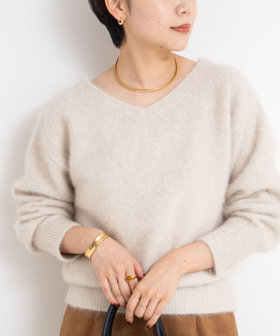 NOLLEYS sophil フォックス48%ニット NOLLEYS sophil フォックス48%ニット ヘアリー2WAYプルオーバー