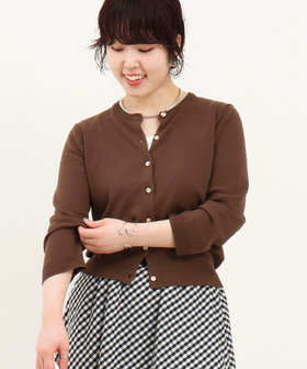 ベーシック7分袖カーディガン