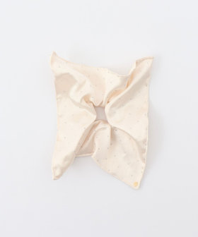 NOLLEYSサテンスクエアキラドットシュシュ