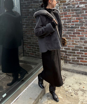 エコファー×ムートンジャケット（5-0819-6-04-002）｜MICO COULIER