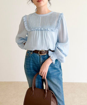 Pheeta︎♥︎UNITED ARROWS別注 Stella ギャザーブラウス Shirt | TOPS | Pheeta | WOMEN | 2022 Spring Summer | UNITED