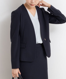NOLLEYS【新品未使用】リネン混 グリーン ダブル ジャケット ワイドパンツ NOLLEY'S｜【WEB STAFF恵☆別注カラーあり】《セットアップ対応