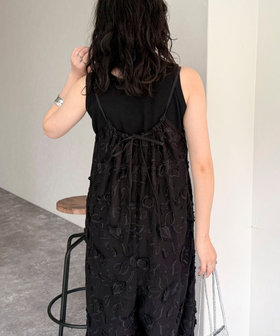 3D刺繍サロペット（5-0021-4-29-003）｜fredy emue(フレディ