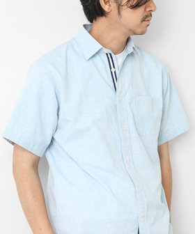 綿麻レギュラーカラー テープシャツ 25SS
