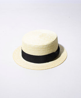 GLOSTER/グロスター】STRAW BOATER HAT ストローハット 麦わら
