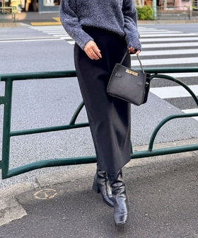 【一部WEB限定カラー＆サイズ】ウォッシャブルＷジャージタイトスカート