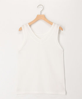 ［WEB限定 SPECIAL PRICE！］ラッセル編シアー切替2WAYタンクトップ