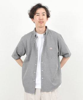 DANTON グレー ボタンシャツ サイズ38 DANTON/ダントン】DOT BUTTON B.D. SHIRT SS 26SS（DT-B0337 POD）（6
