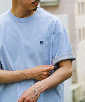 【BOY刺繍】裏グラデーション ワンポイント半袖Tシャツ