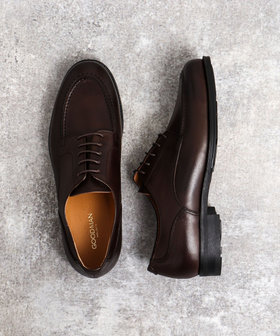 【コーヒー】クレマン Uチップ レザーシューズ ブラック 41 26.5 KLEMAN／クレマン】 FRODAN Uチップレザーシューズ（その他