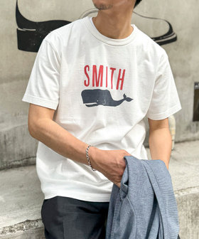【BARNS OUTFITTERS】別注タフネックT SMITH 25SS