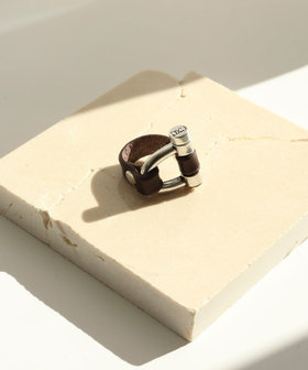 CXC /シーエックスシー】leather combi ringレザーコンビリング