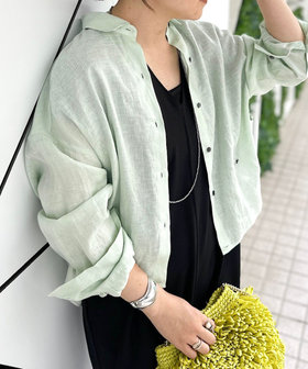 MY STANDARD マルチWAYリネンショートシャツ