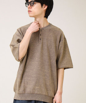 【大人の抜け感】スノーウォッシュ ヘンリーネックプルオーバー