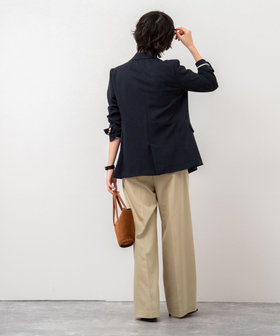 美品　ノーリーズソフィ　ウォッシャブルストレッチダブルジャケット　ベージュ　38 trim_ofnls_item39ab81e2ef2b11e