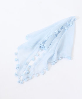 【CITRUS/シトラス】POMPOMトライアングルストール