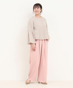 WEB限定 TIME SALE！］カットジョーゼットノーカラーブルゾン（6-0807