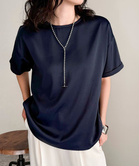 WEB限定 GW SPECIAL PRICE】【WEB限定カラーあり】サテン半袖T
