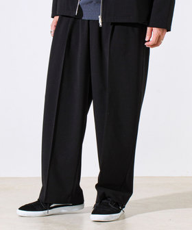 【セットアップ対応】ウールライクワイドパンツ