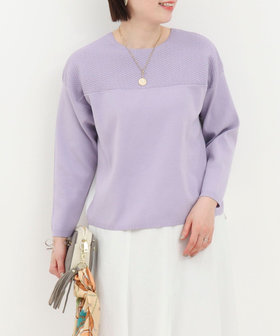 超軽量編柄2WAY切替プルオーバー