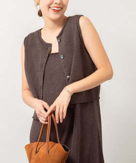 WALANCE/ワランス】paper knit 2way top（5-0290-4-02-002