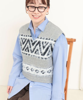 フリンジベスト（5-0849-2-02-001）｜MICO COULIER(ミコクリエ