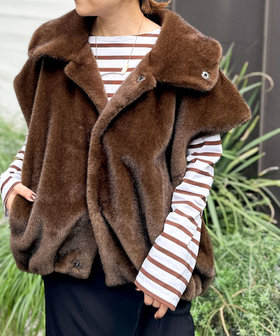 エコファー衿付ベスト