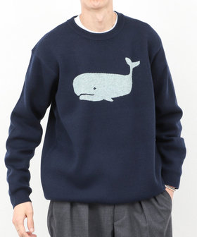 クジラWJQ ダブルジャカードニット 25AW