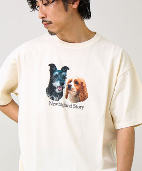 【あの名作をオマージュ】犬猫実写風プリントTシャツ